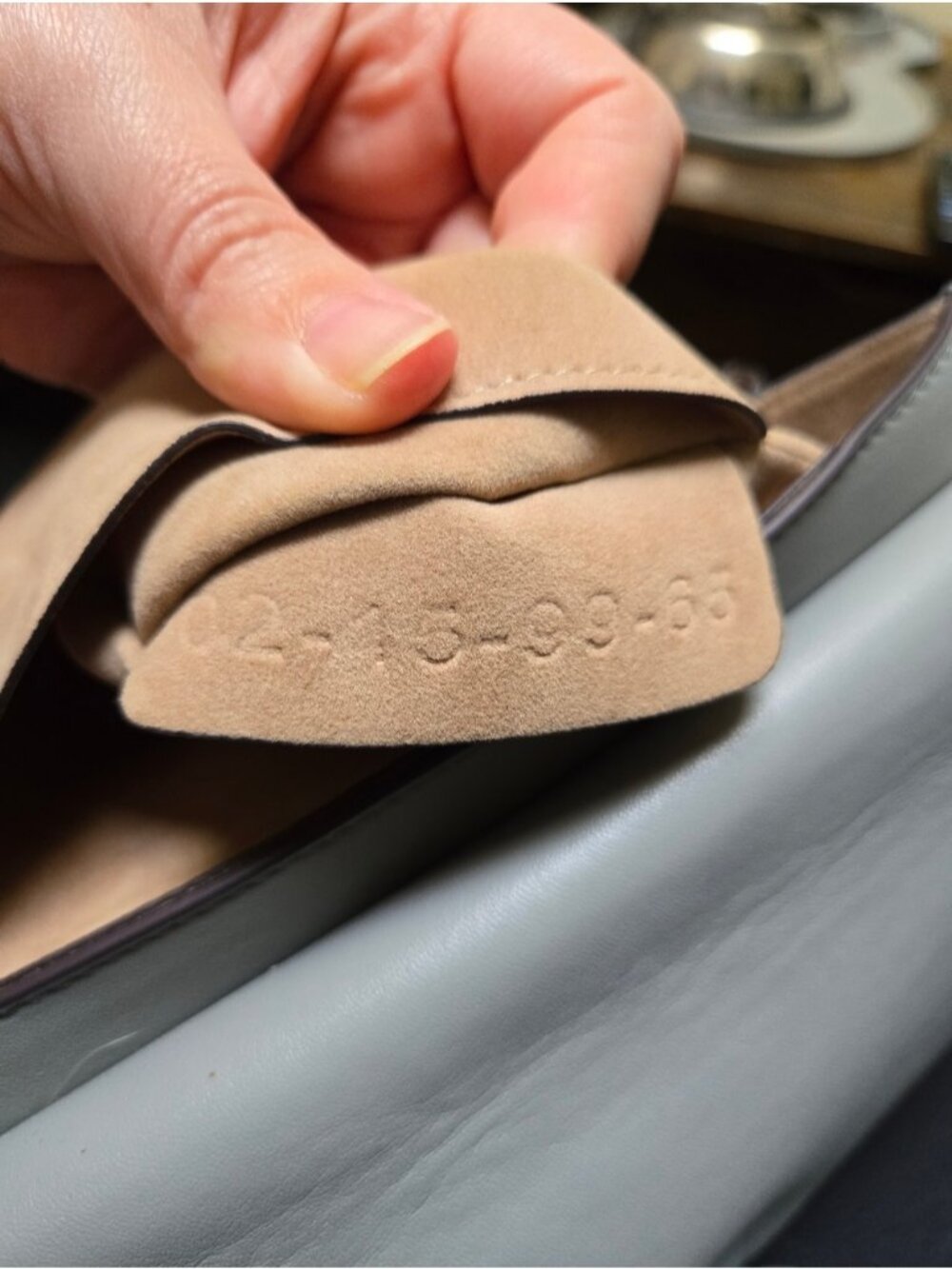 Chloé Chloe Small Faye Leather & Suede Shoulder Crossbody Bag Gray 02-15-99-65 - Picture 11 of 12